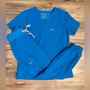 Figs Extreme Blue XS scrub set